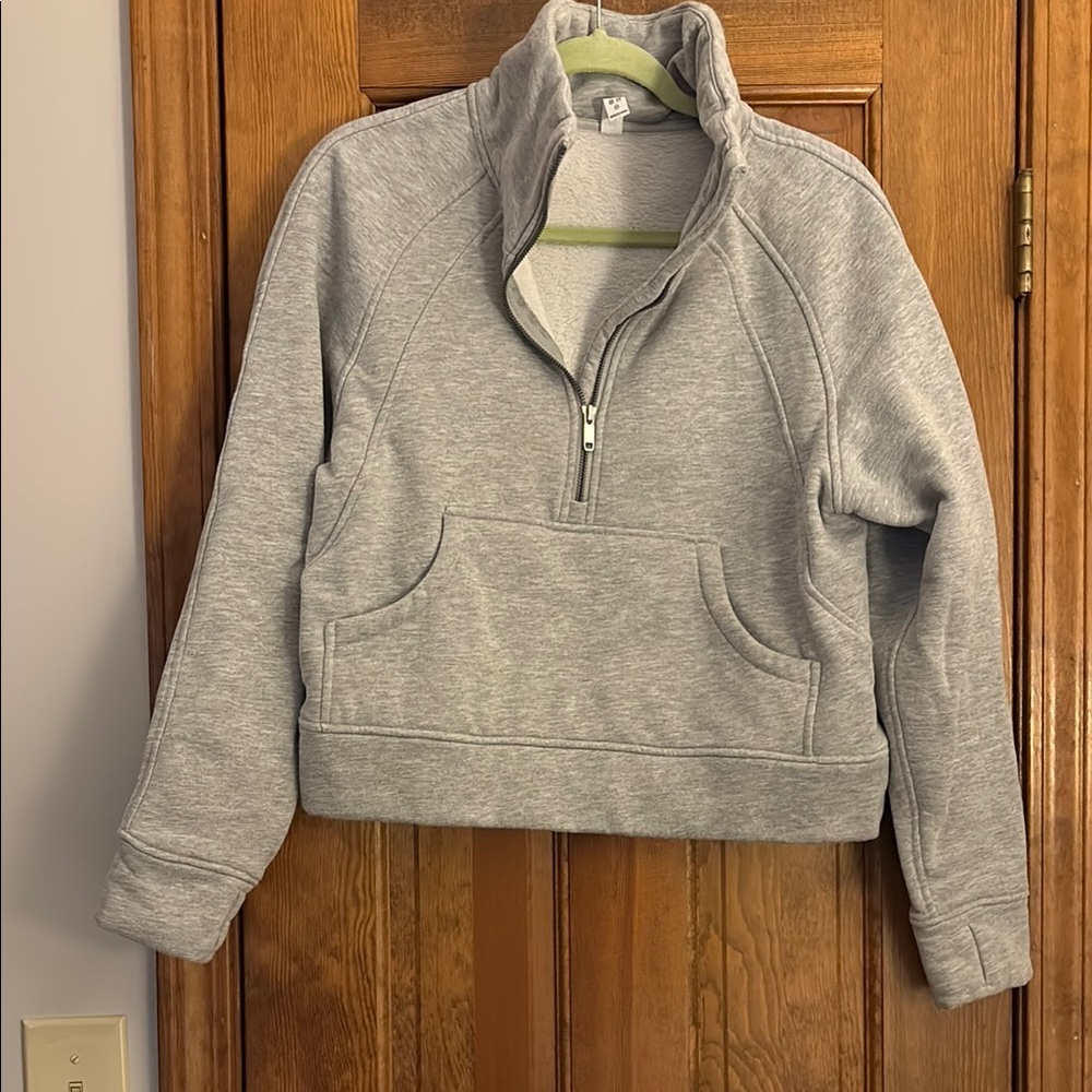 Gray Quarter-Zip Pullover - image 1